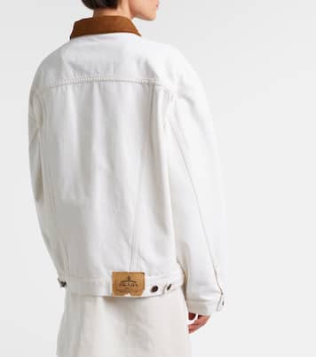 Chaqueta de denim con ante | Prada