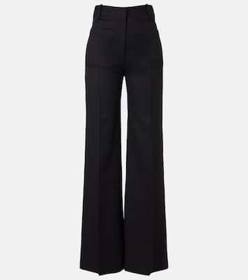 Pantalones flared Alina de lana virgen | Victoria Beckham