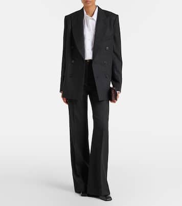 Pantalones flared Alina de lana virgen | Victoria Beckham