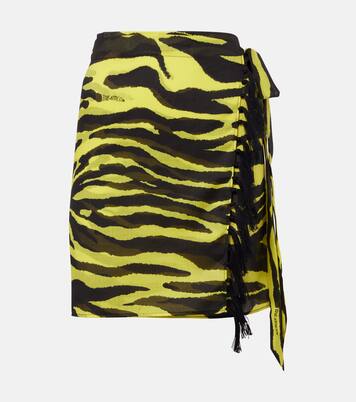 Paréo en coton à imprimé zèbre | The Attico