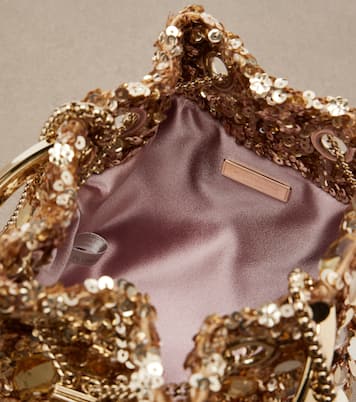 Bon Bon Small embellished bucket bag | Jimmy Choo