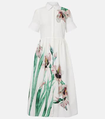 Floral cotton shirt dress | Erdem