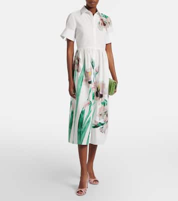 Floral cotton shirt dress | Erdem