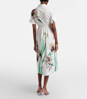 Floral cotton shirt dress | Erdem