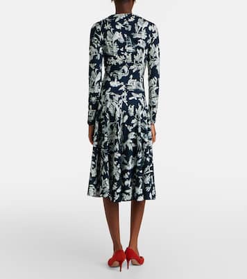 Abito midi con stampa floreale | Erdem
