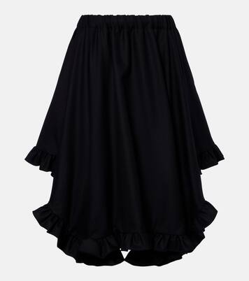 Midirock aus Wolle | Noir Kei Ninomiya