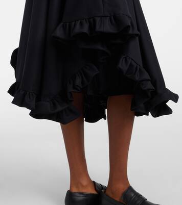 Midirock aus Wolle | Noir Kei Ninomiya