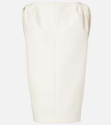 Draped wool and silk minidress | Balenciaga