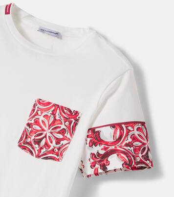 Printed cotton jersey T-shirt | Dolce&Gabbana Kids