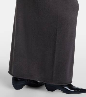 Charlotta cotton and cashmere maxi skirt | Lisa Yang