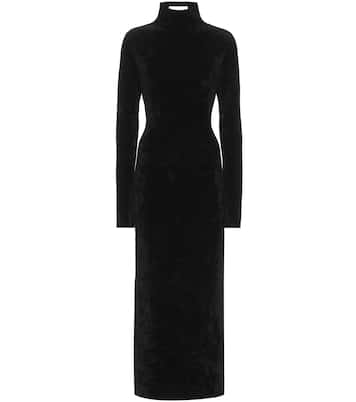 Robe midi en velours | Jil Sander