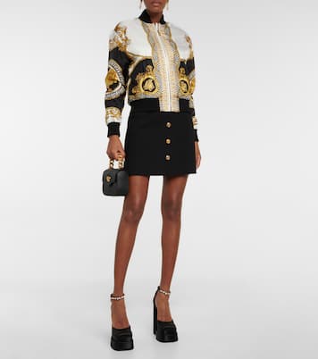 Plateau-Pumps Medusa Aevitas aus Satin | Versace