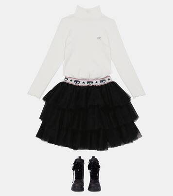 x Chiara Ferragni tulle skirt | Monnalisa