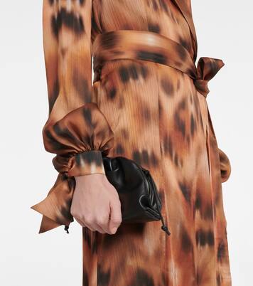 Robe portefeuille Cabana à motif léopard | Galvan