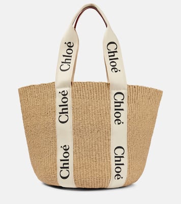 x Mifuko Woody Large raffia tote | Chloé