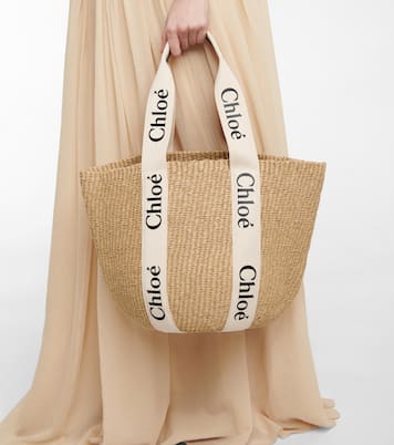 x Mifuko Woody Large raffia tote | Chloé
