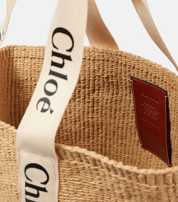 x Mifuko Woody Large raffia tote | Chloé