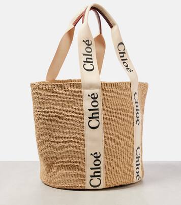 x Mifuko Woody Large raffia tote | Chloé