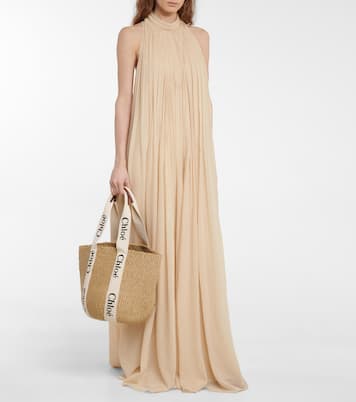 x Mifuko Woody Large raffia tote | Chloé