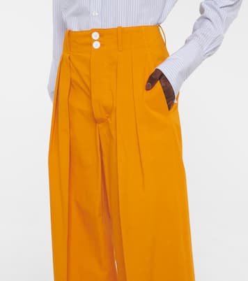 Pantalon ample à taille haute en coton | Plan C