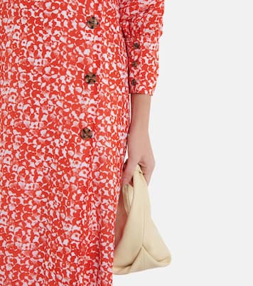 Bedrucktes Midikleid aus Crêpe | Ganni