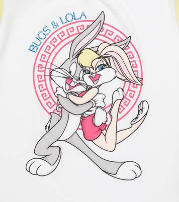 Printed cotton-blend jersey T-shirt | Monnalisa