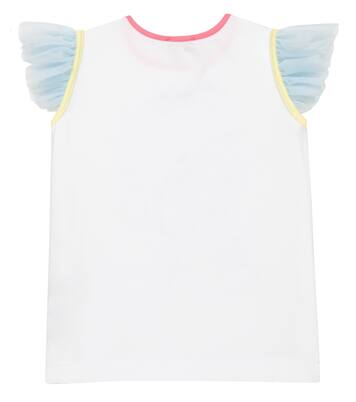 Printed cotton-blend jersey T-shirt | Monnalisa