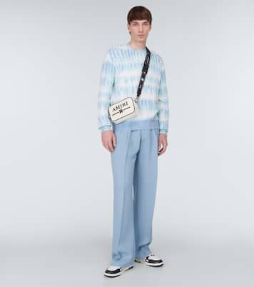 Logo cotton and cashmere-blend sweater | Amiri