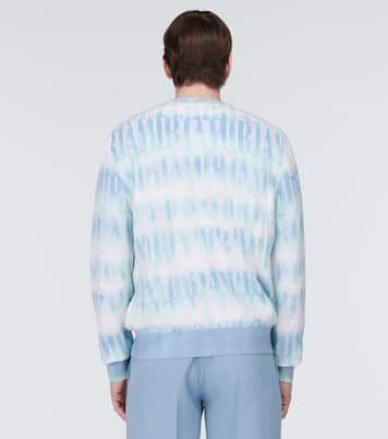 Logo cotton and cashmere-blend sweater | Amiri