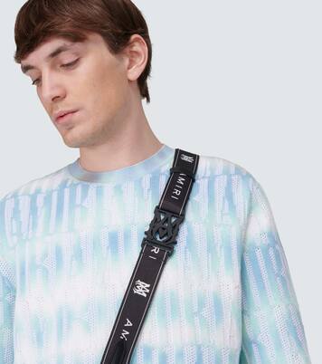 Logo cotton and cashmere-blend sweater | Amiri