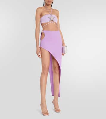 어시메트릭 울 맥시 스커트 | David Koma