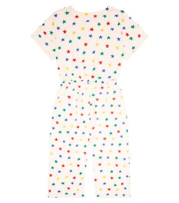 Star-print cotton jumpsuit | Bobo Choses