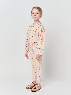 Star-print cotton jumpsuit | Bobo Choses