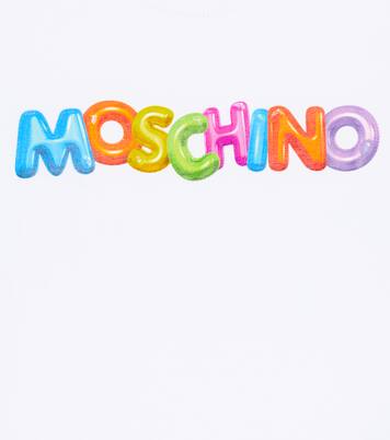 Printed cotton-blend T-shirt | Moschino Kids