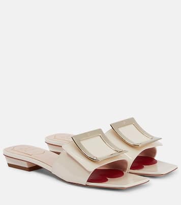 Belle Vivier 25 patent leather slides | Roger Vivier