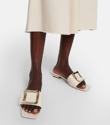 Belle Vivier 25 patent leather slides | Roger Vivier