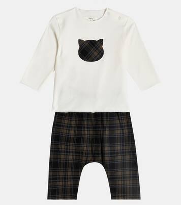 Baby checked top and pants set | Il Gufo