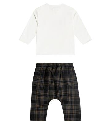 Baby checked top and pants set | Il Gufo