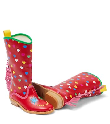 Printed fringed cowboy boots | Stella McCartney Kids
