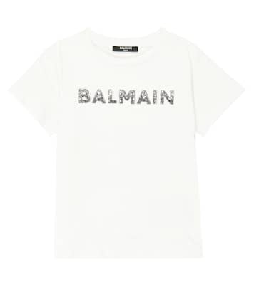 Logo cotton jersey T-shirt | Balmain Kids