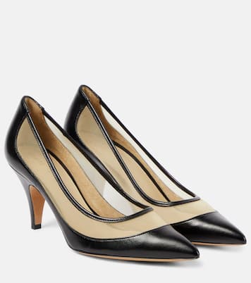 River leather and mesh pumps | Khaite