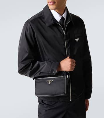 Re-Nylon and leather shoulder bag | Prada