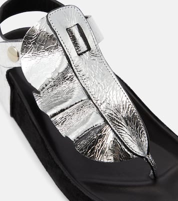 Sandales Isela en cuir métallisé | Isabel Marant