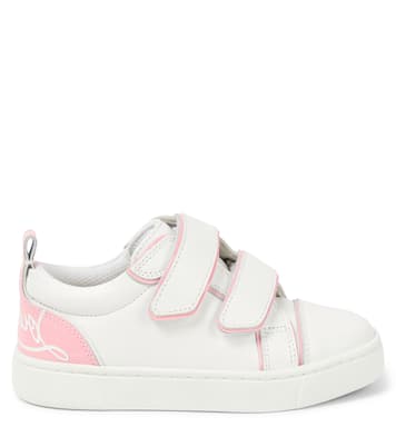Funnyto Scratch leather sneakers | Christian Louboutin Kids