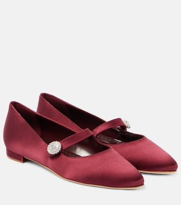 Marijanaflat embellished Mary Jane flats | Manolo Blahnik