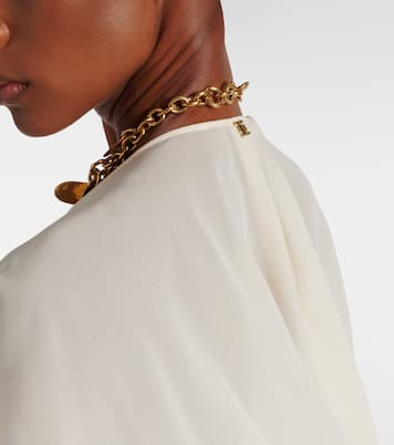 Silk chiffon midi dress | Chloé