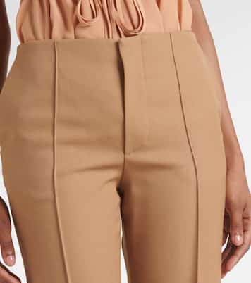 Gerade Mid-Rise-Hose aus Wolle | Chloé
