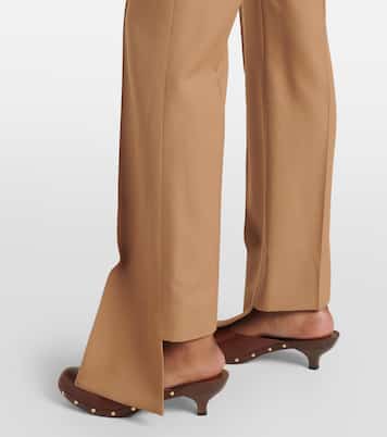 Gerade Mid-Rise-Hose aus Wolle | Chloé