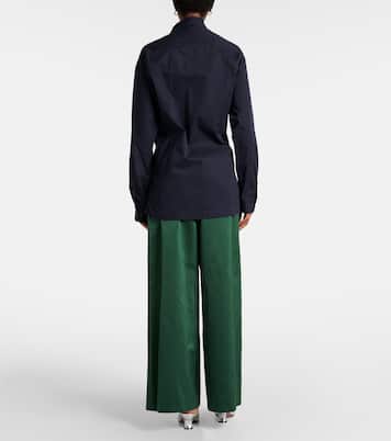 Hemd aus Baumwoll-Gabardine mit Kristallen | Dries Van Noten