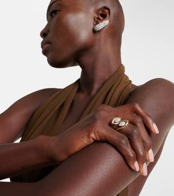 Ring Golden Strands aus 18kt Gelbgold mit Diamanten | Yeprem